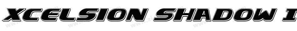 Xcelsion Shadow Italic字体转换